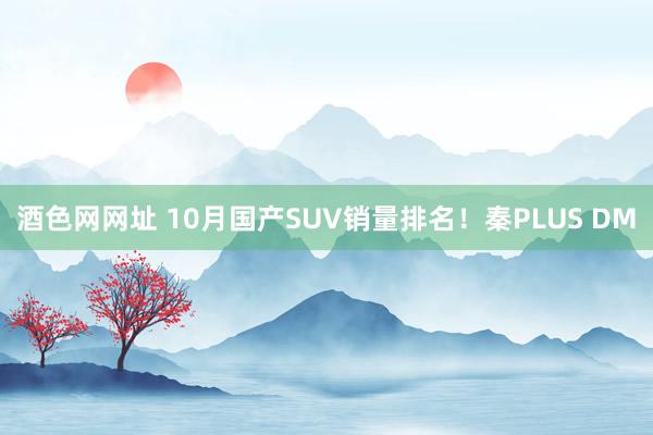酒色网网址 10月国产SUV销量排名！秦PLUS DM