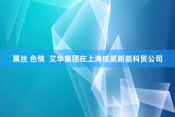 黑丝 色情  艾华集团在上海成就新能科贸公司